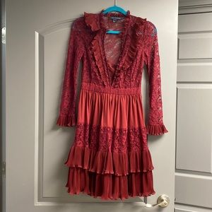 French connection ruffle dress
